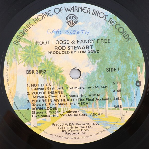 Rod Stewart – Foot Loose & Fancy Free - 1977 Stereo 12" LP Vinyl Record BSK 3092 - Picture 9 of 16